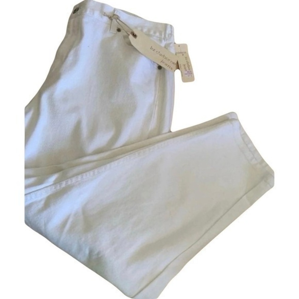 Liz Claiborne Women's Classic White Jeans NWT Sz 18 Plus Size‎